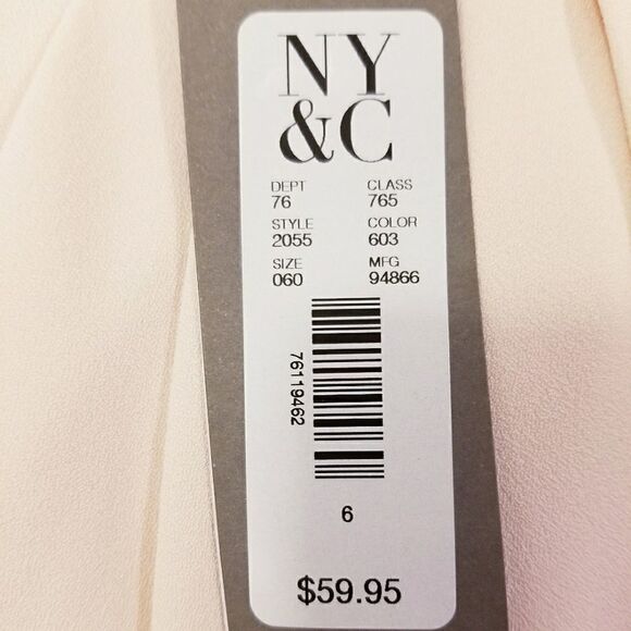 eva.mendes New York & Co. Blush Lined Wrap Skirt Size 6 - Picture 5 of 8